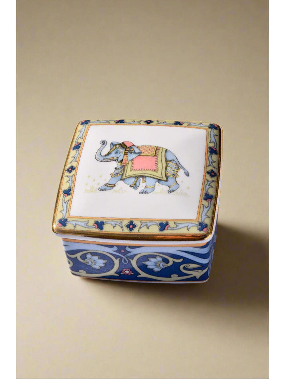 Wedgwood Blue Elephant Porcelain Trinket Box